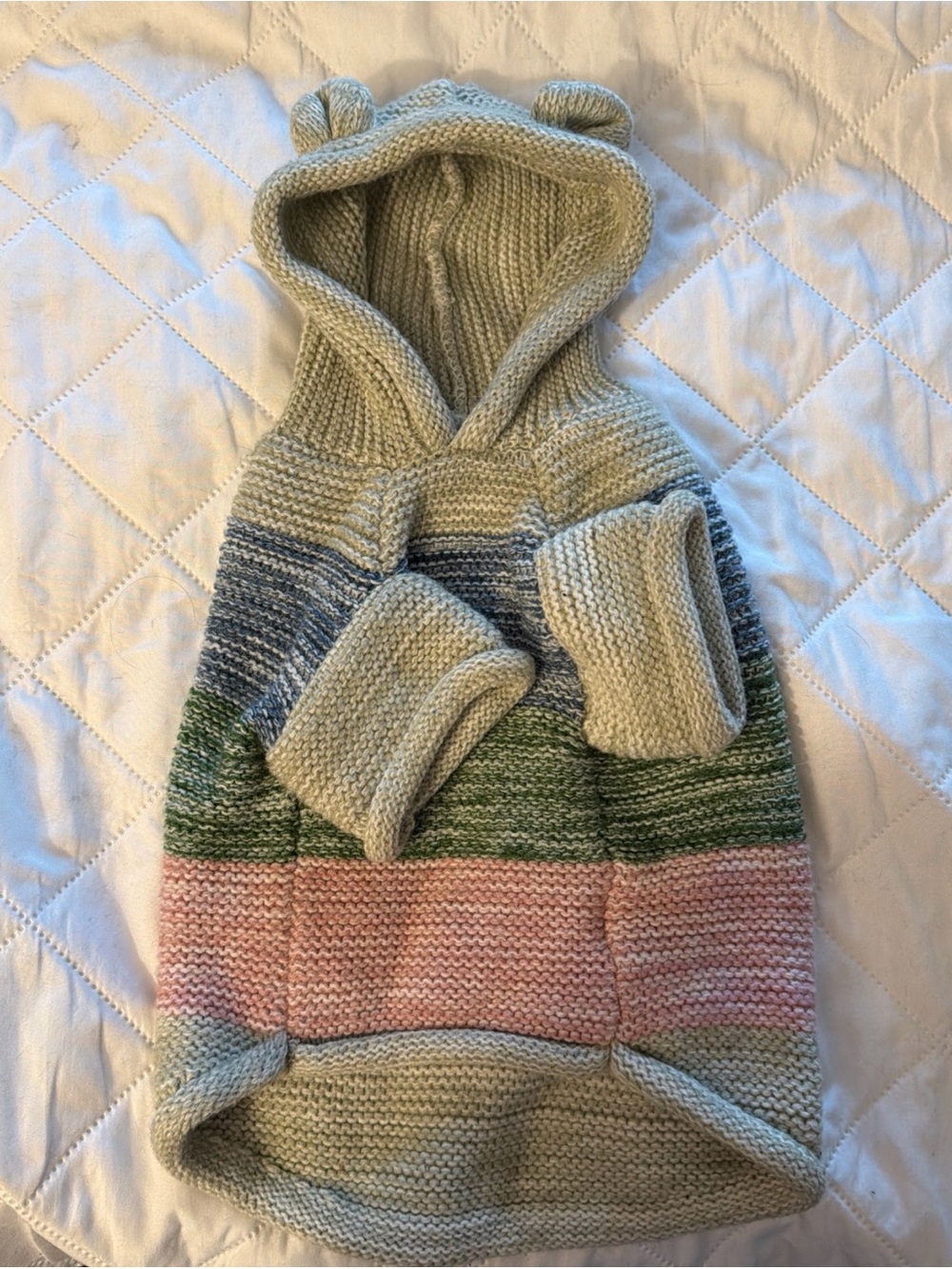 Dog Hooded Sweater with Ears Size Small